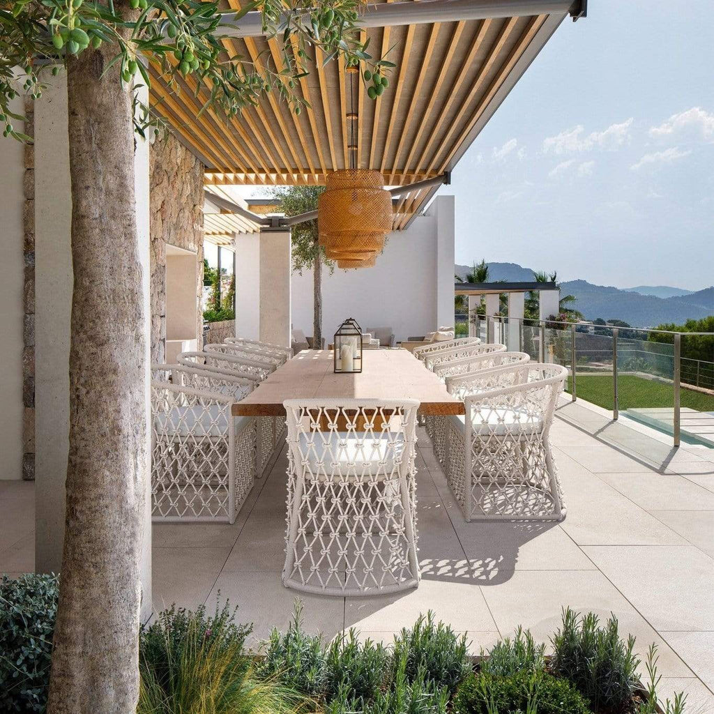 Amelia Outdoor Dining Chair - White - Outdoor Dining Chairs - - Greathouse