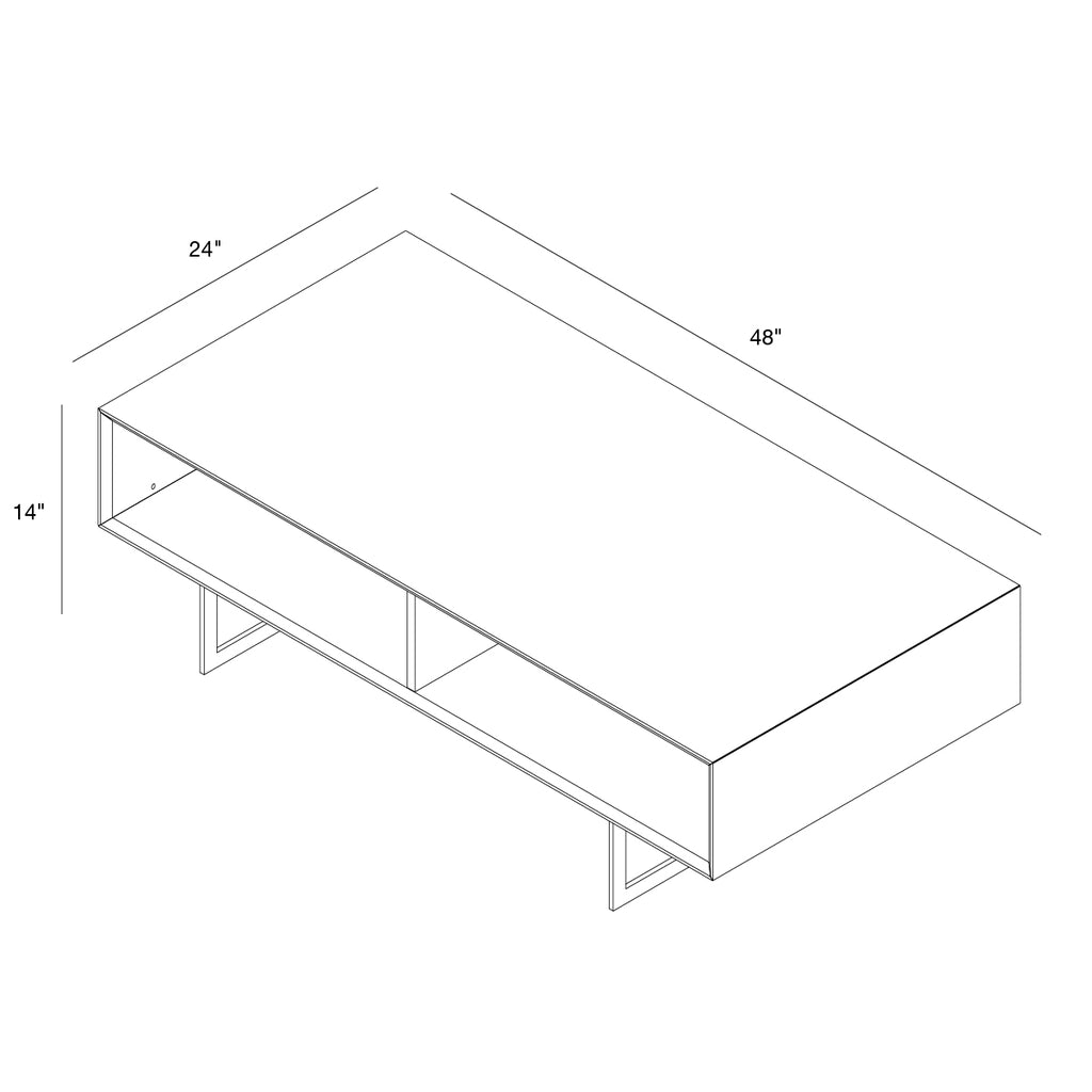 Anderson 48" Coffee Table - Coffee Tables - - Greathouse
