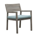 Aspen Dining Arm Chair (Sold in Pairs) - Aluminum - - Greathouse