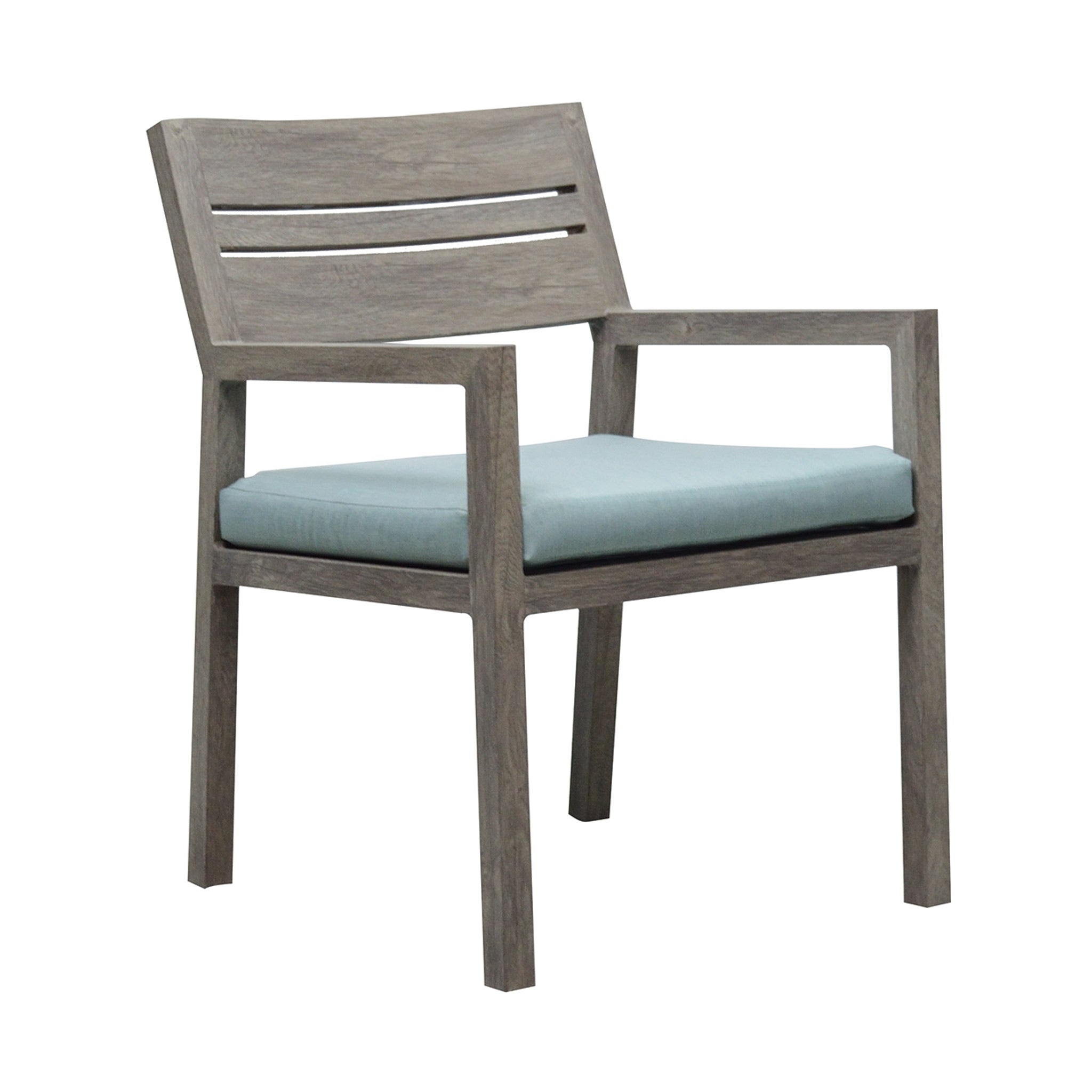 Aspen Dining Arm Chair (Sold in Pairs) - Aluminum - - Greathouse
