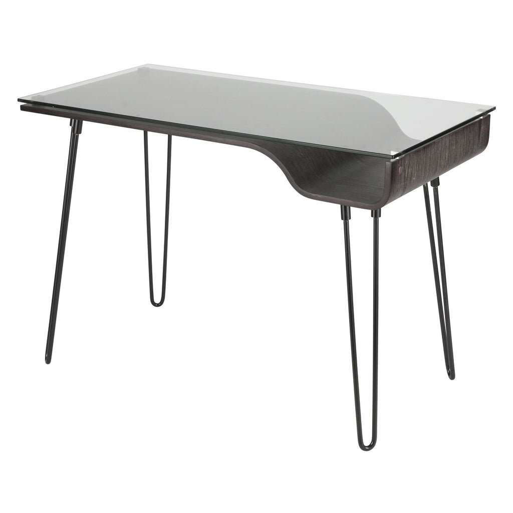 Avery Dark Gray Writing Desk 23 x 45" - desk - - Greathouse