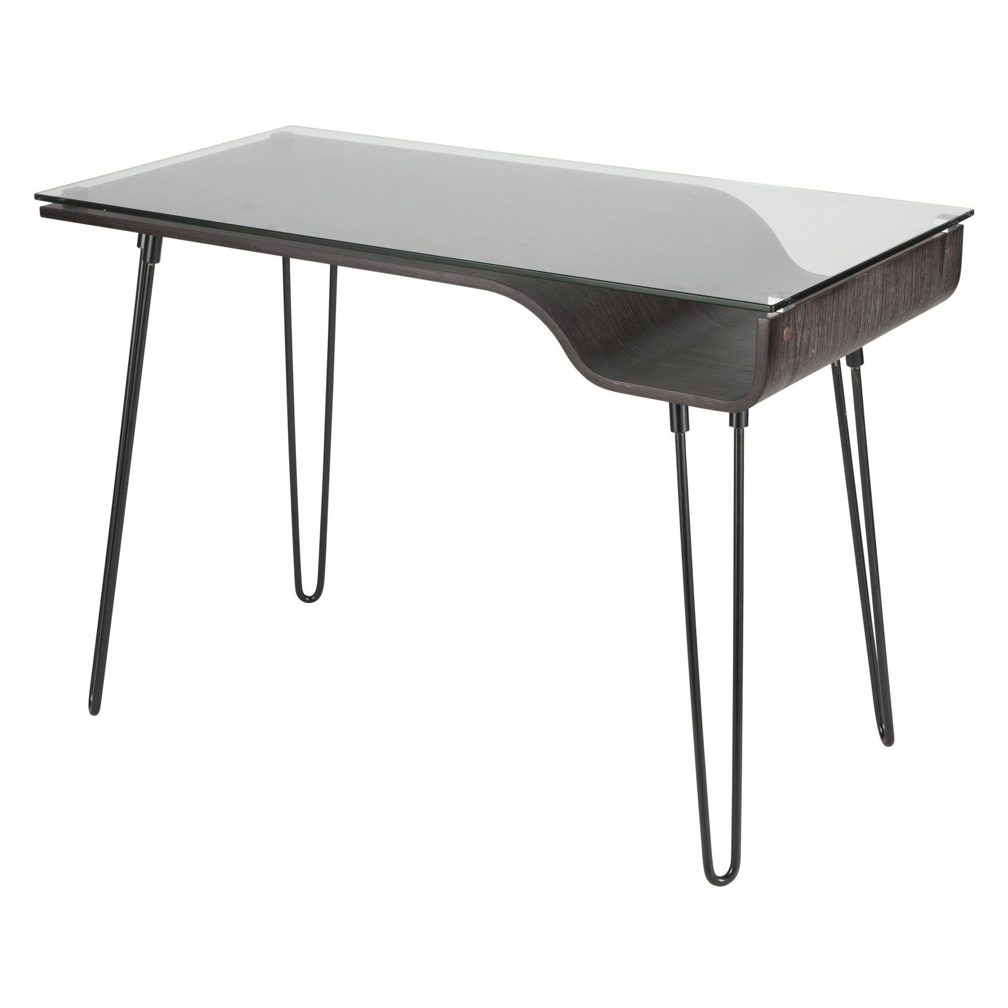 Avery Dark Gray Writing Desk 23 x 45"