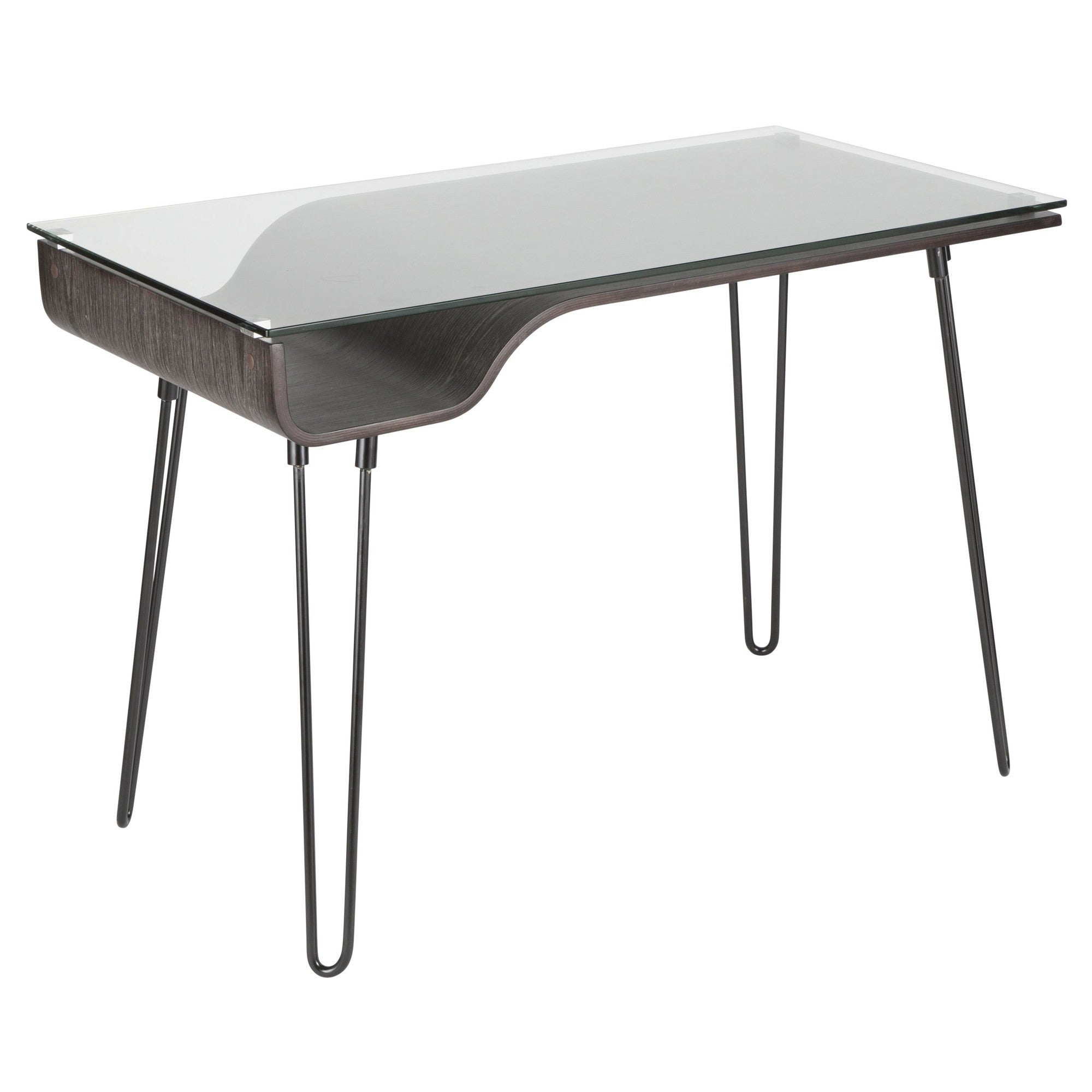 Avery Dark Gray Writing Desk 23 x 45"