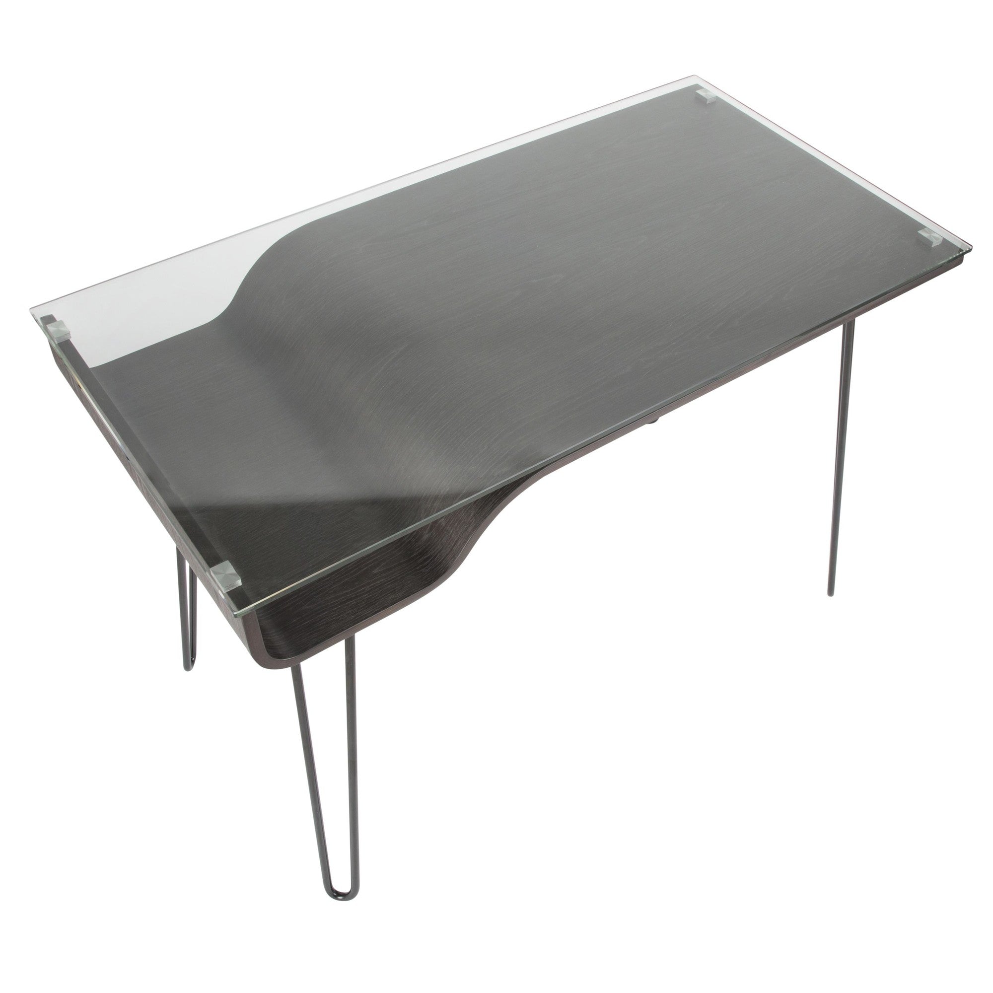 Avery Dark Gray Writing Desk 23 x 45"