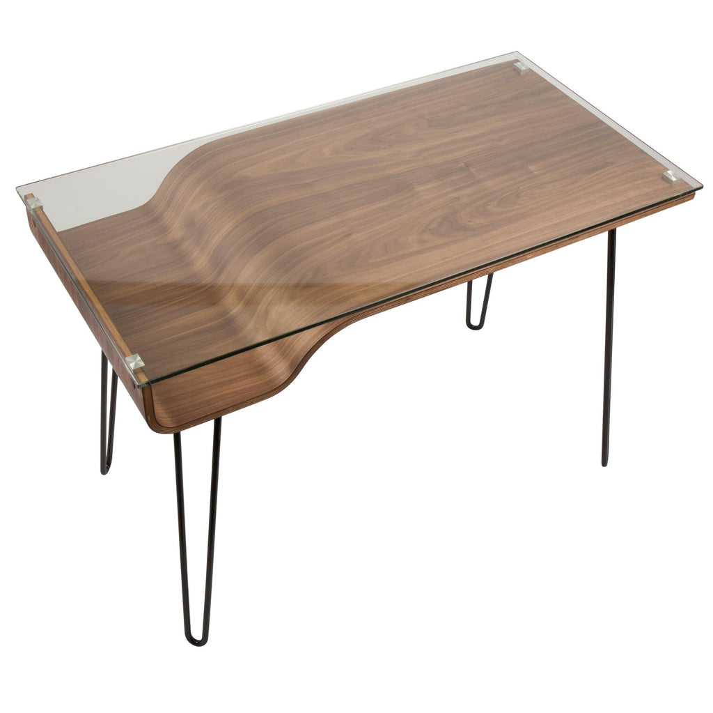 Avery Walnut Writing Desk 23 x 45" - desk - - Greathouse