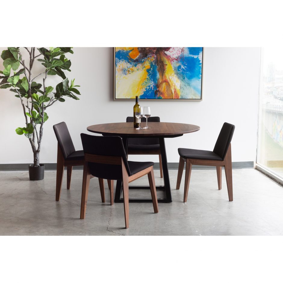 Pair of DECO DINING CHAIRs BLACK - Dining Chairs - - Greathouse