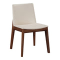 Pair of DECO DINING CHAIRs WHITE PVC