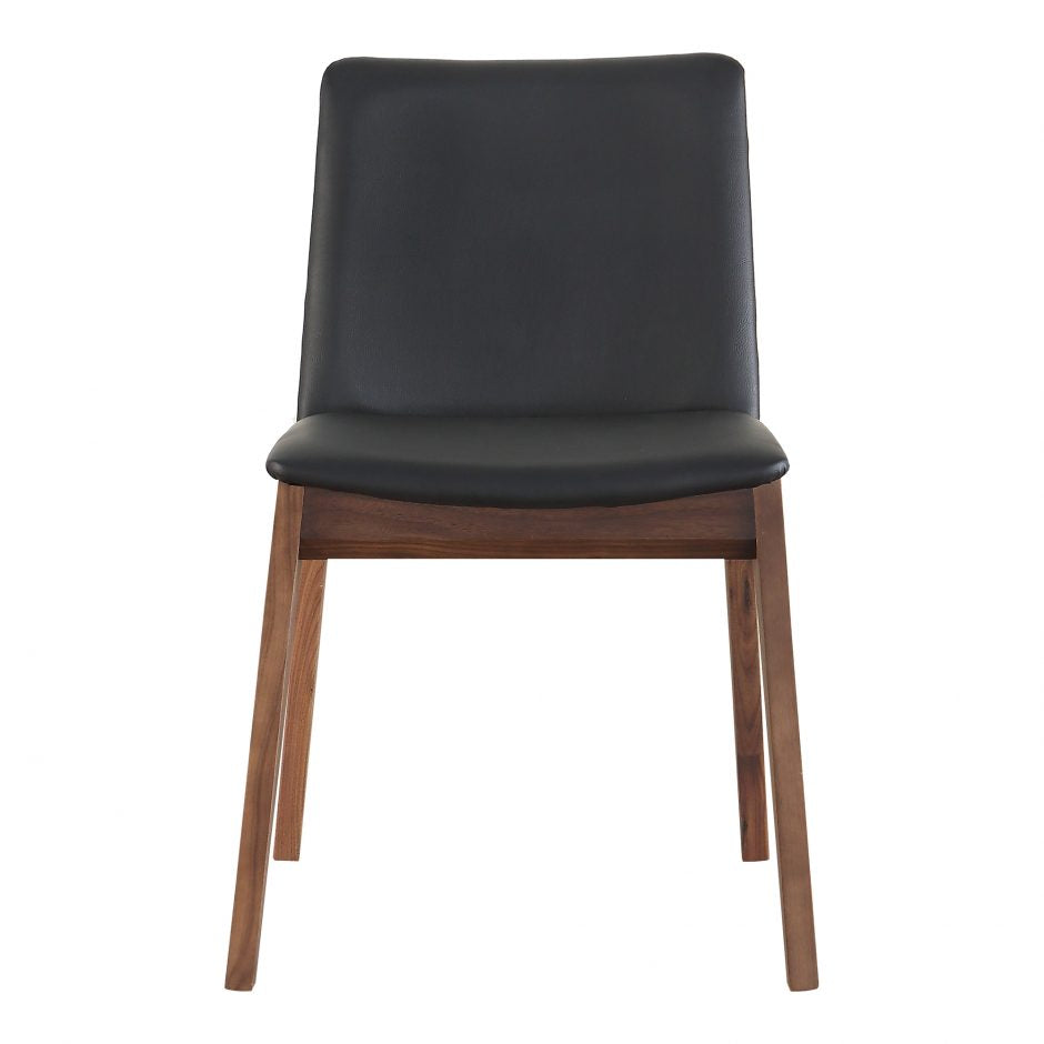 pair of DECO DINING CHAIRs BLACK PVC - Dining Chairs - - Greathouse