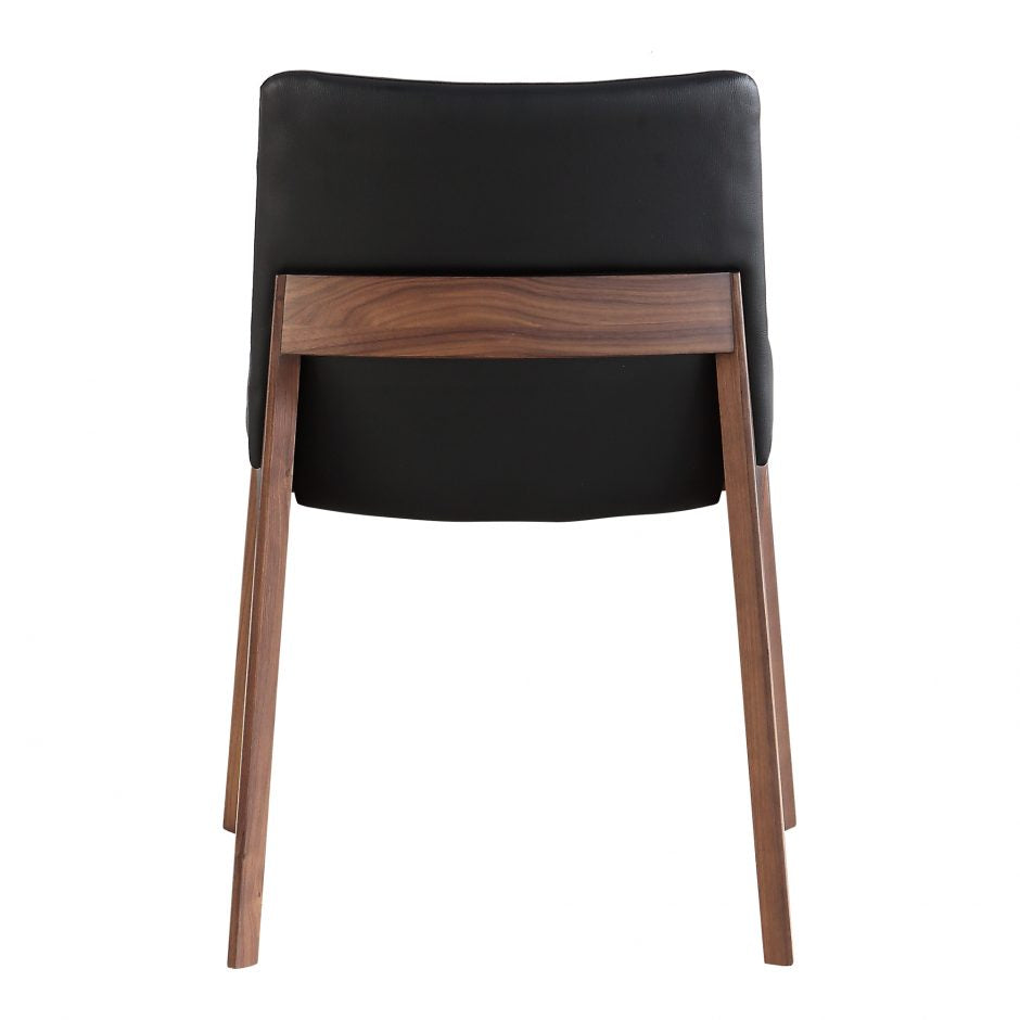pair of DECO DINING CHAIRs BLACK PVC - Dining Chairs - - Greathouse