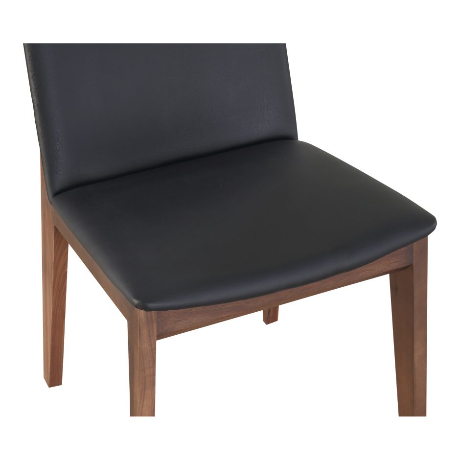 pair of DECO DINING CHAIRs BLACK PVC - Dining Chairs - - Greathouse