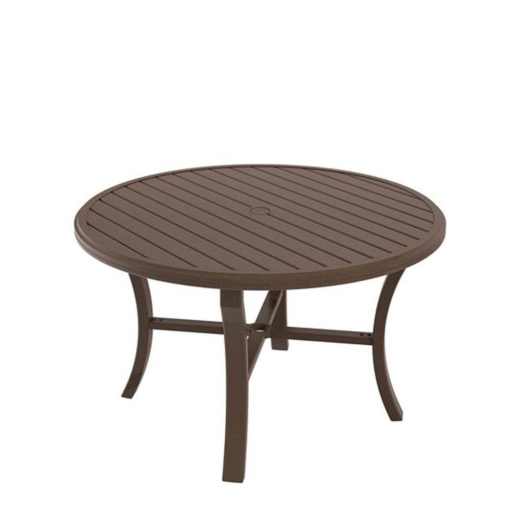 Banchetto 48" Round Dining Table - Aluminum - - Greathouse