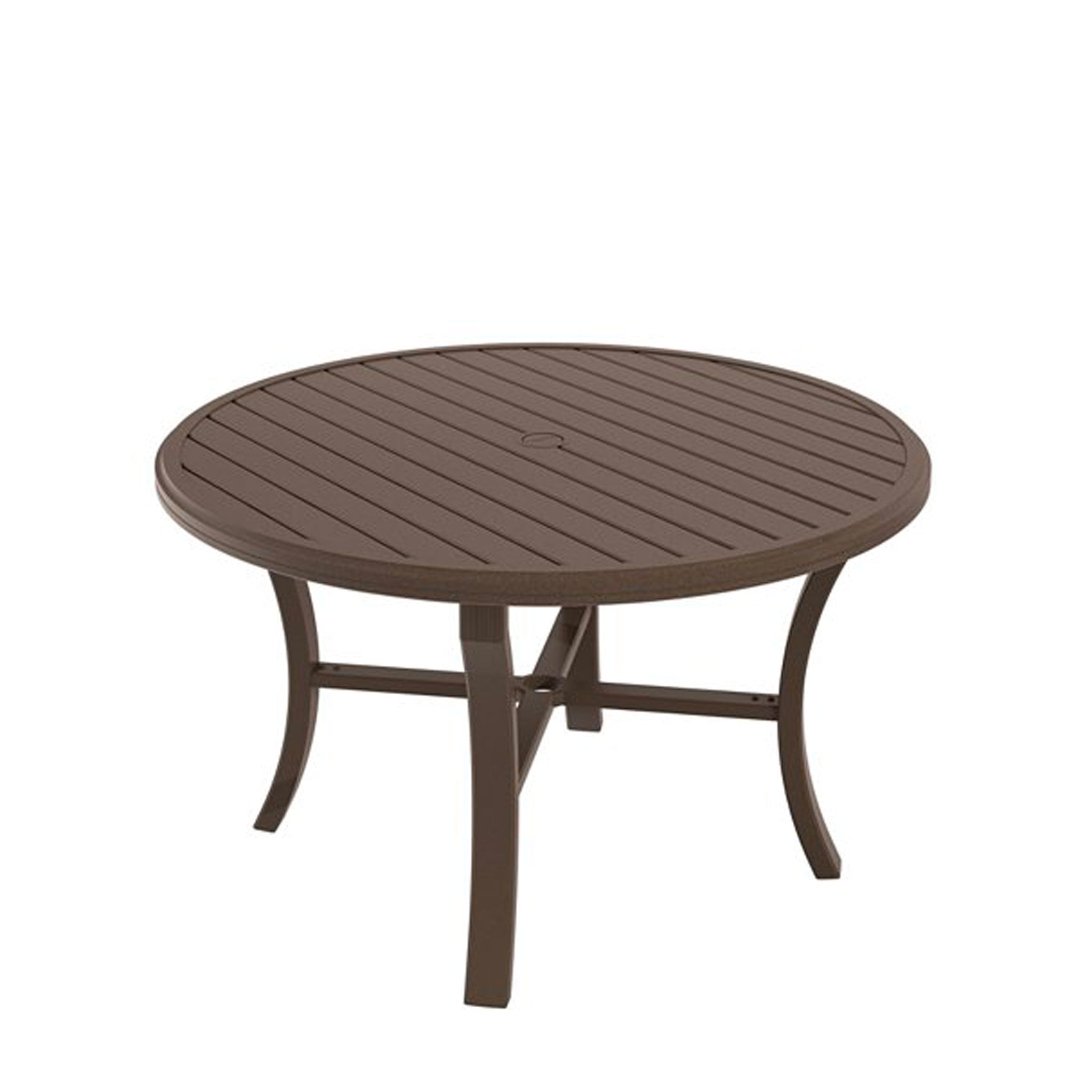 Banchetto 48" Round Dining Table - Aluminum - - Greathouse