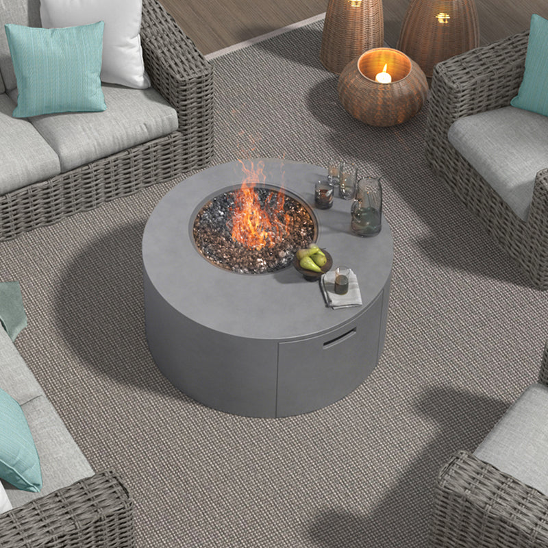 Bellino 42″ Round Fire Pit - Fire Tables - - Greathouse