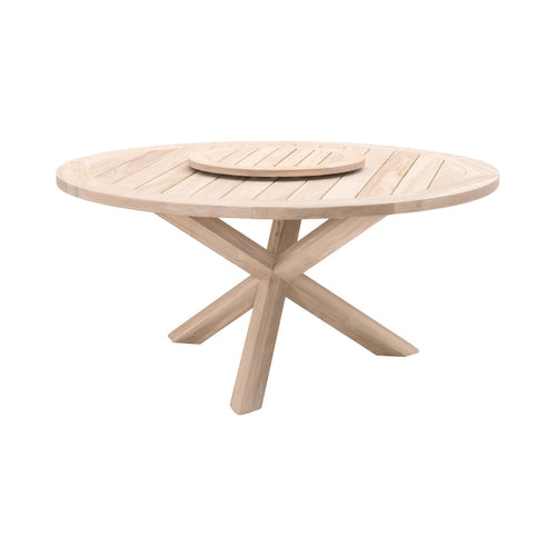 Boca 63" Round Teak Table - Outdoor Teak - - Greathouse