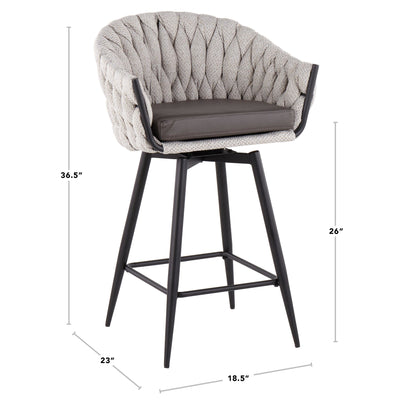 Braided Matisse Counter Stool