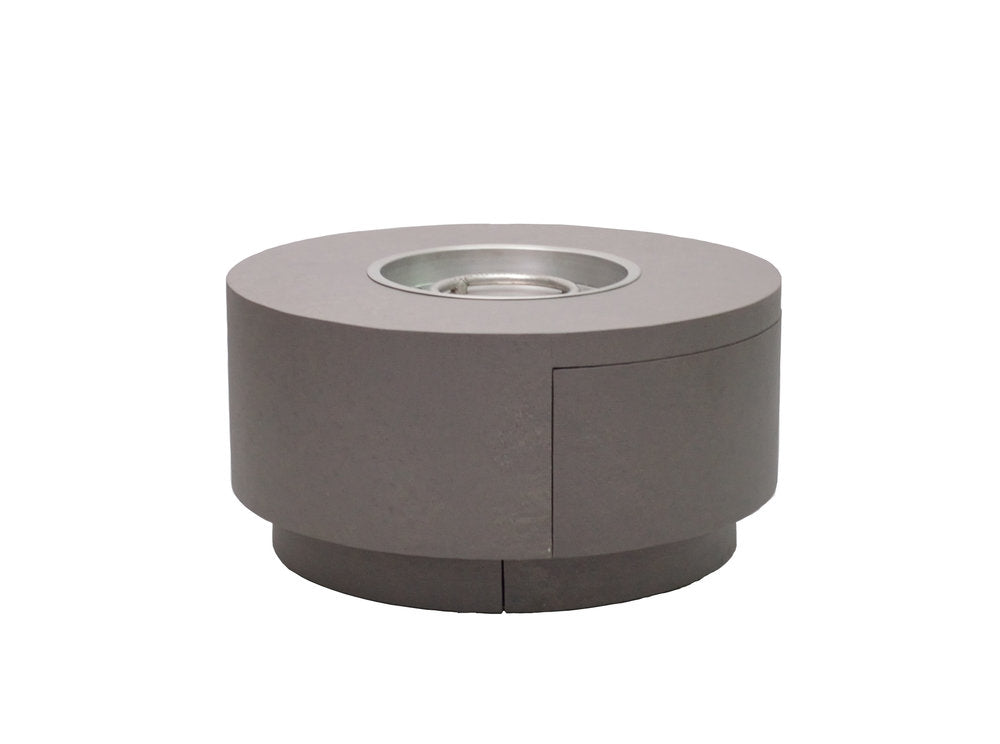 34" Round Faux Concrete Firetable