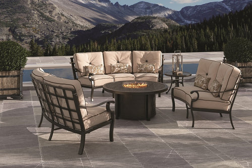 Monterey Deep Seating Curve Set - Aluminum - - Greathouse