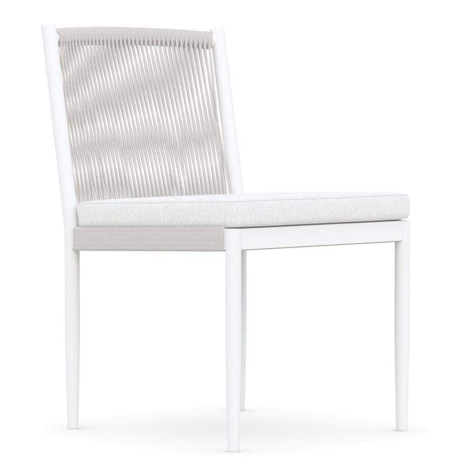 Catalina Outdoor Dining Side Chair - White - Outdoor Dining Chairs - - Greathouse