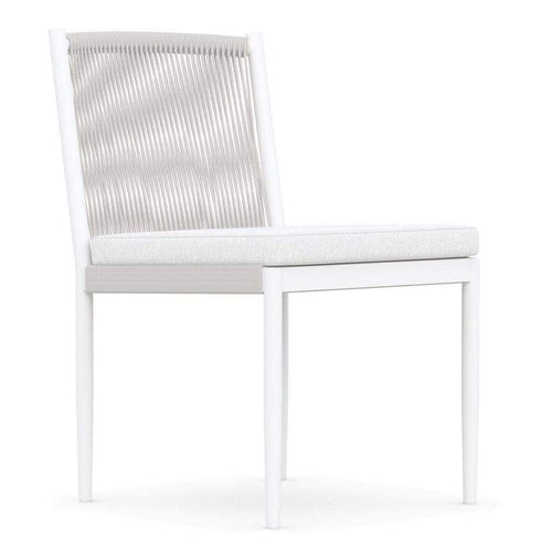 Catalina Outdoor Dining Side Chair - White - Outdoor Dining Chairs - - Greathouse