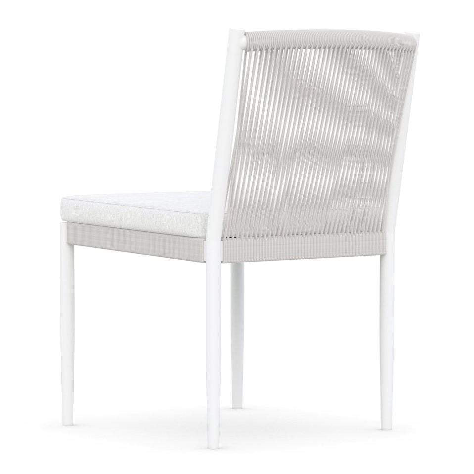 Catalina Outdoor Dining Side Chair - White - Outdoor Dining Chairs - - Greathouse