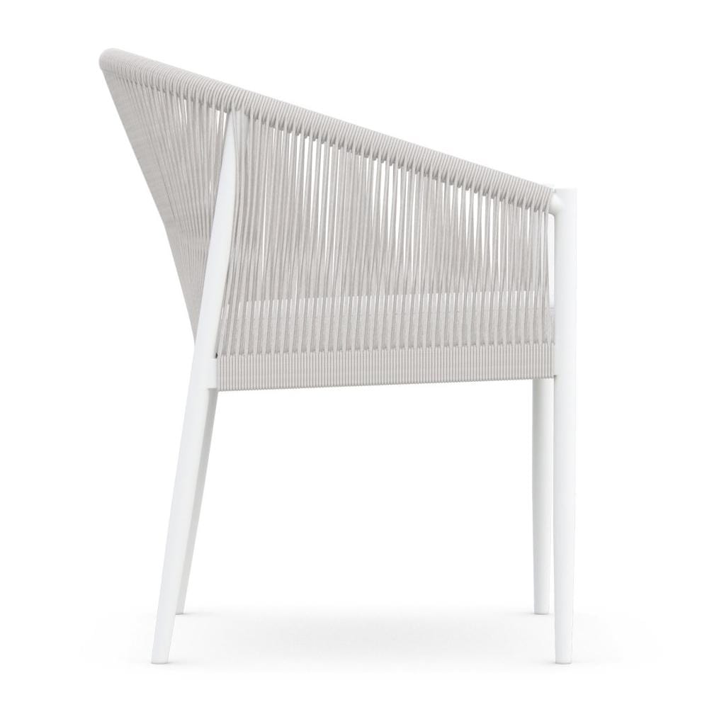 Catalina Outdoor Dining Chair - White - Outdoor Dining Chairs - - Greathouse