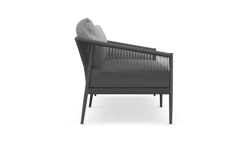 AZ Catalina Sofa - Charcoal - Aluminum - - Greathouse
