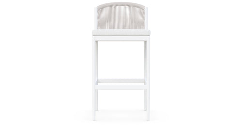 Catalina Outdoor Bar Stool - White - outdoor bar counter stool - - Greathouse
