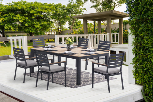 Coronado 7 Piece Dining Set - Aluminum - - Greathouse