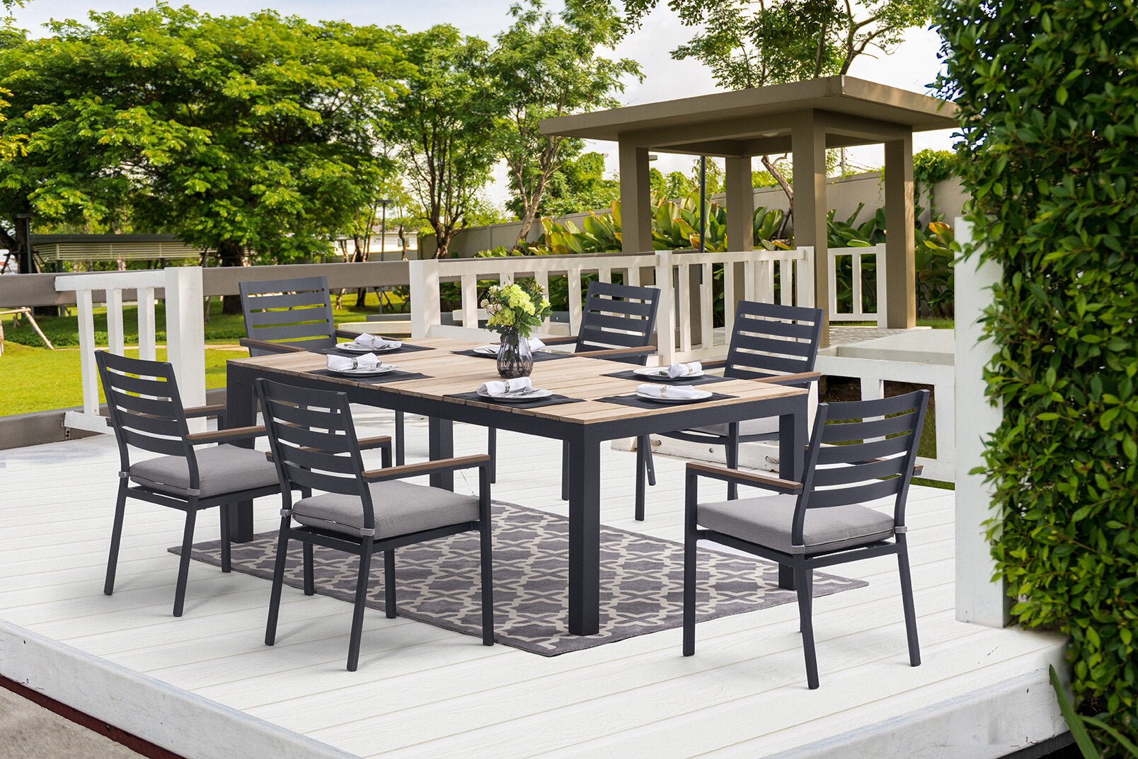 Coronado Dining Chairs (Sold in Pairs) - Aluminum - - Greathouse