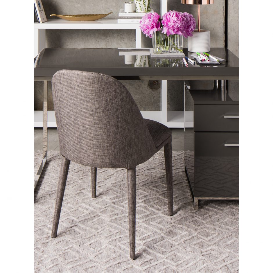 Pair of LIBBY DINING CHAIRs GREY - Dining Chairs - - Greathouse