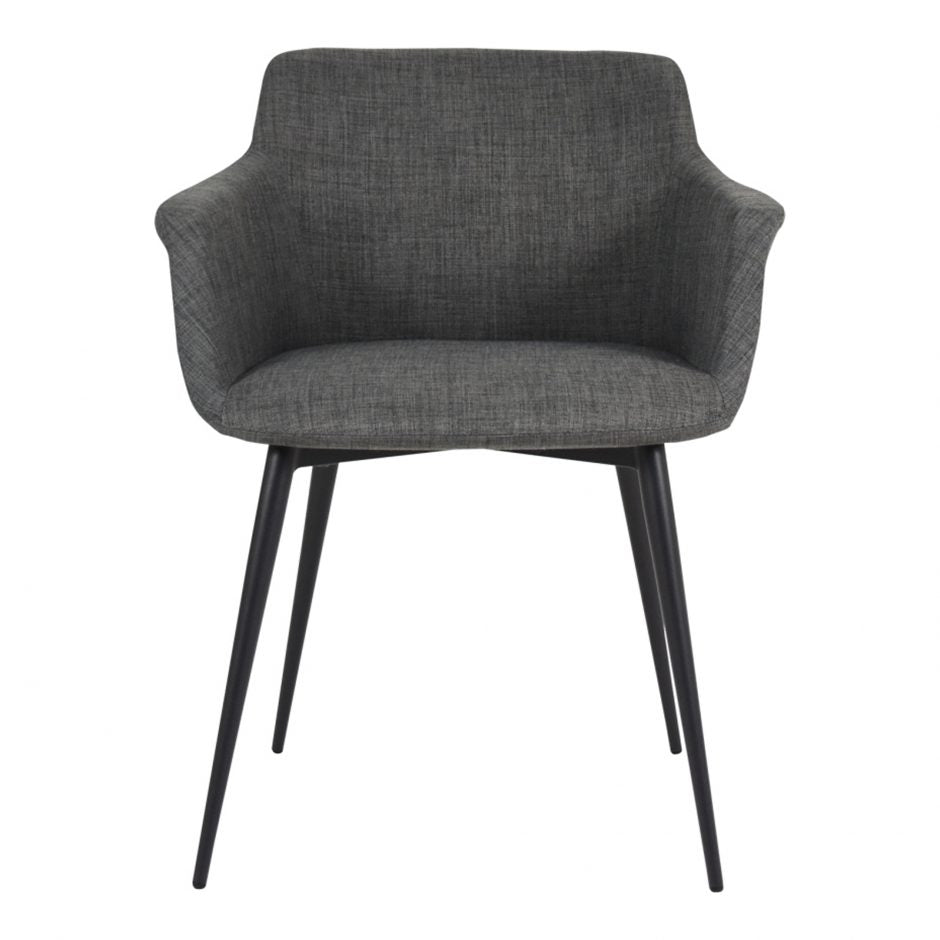 Pair of RONDA ARM CHAIRs GREY - Dining Chairs - - Greathouse