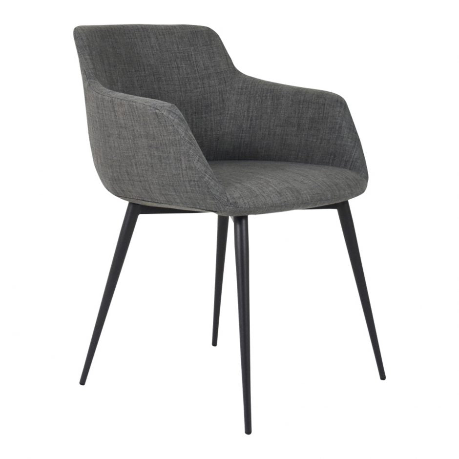 Pair of RONDA ARM CHAIRs GREY - Dining Chairs - - Greathouse