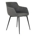 Pair of RONDA ARM CHAIRs GREY - Dining Chairs - - Greathouse