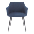 Pair of RONDA ARM CHAIRs BLUE - Dining Chairs - - Greathouse