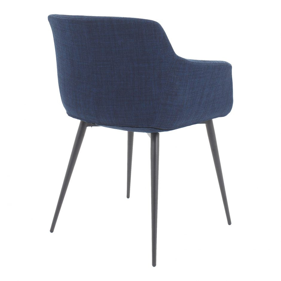 Pair of RONDA ARM CHAIRs BLUE - Dining Chairs - - Greathouse
