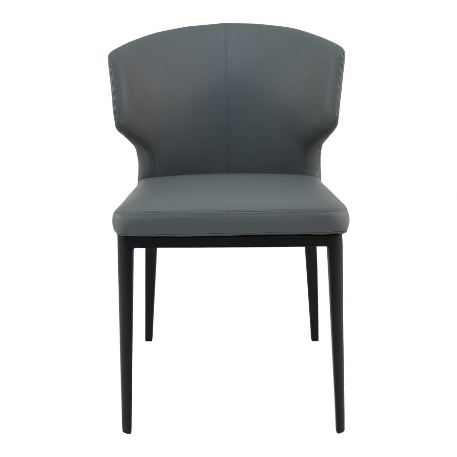 Pair of DELANEY SIDE CHAIRs GREY - Dining Chairs - - Greathouse