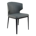 Pair of DELANEY SIDE CHAIRs GREY - Dining Chairs - - Greathouse