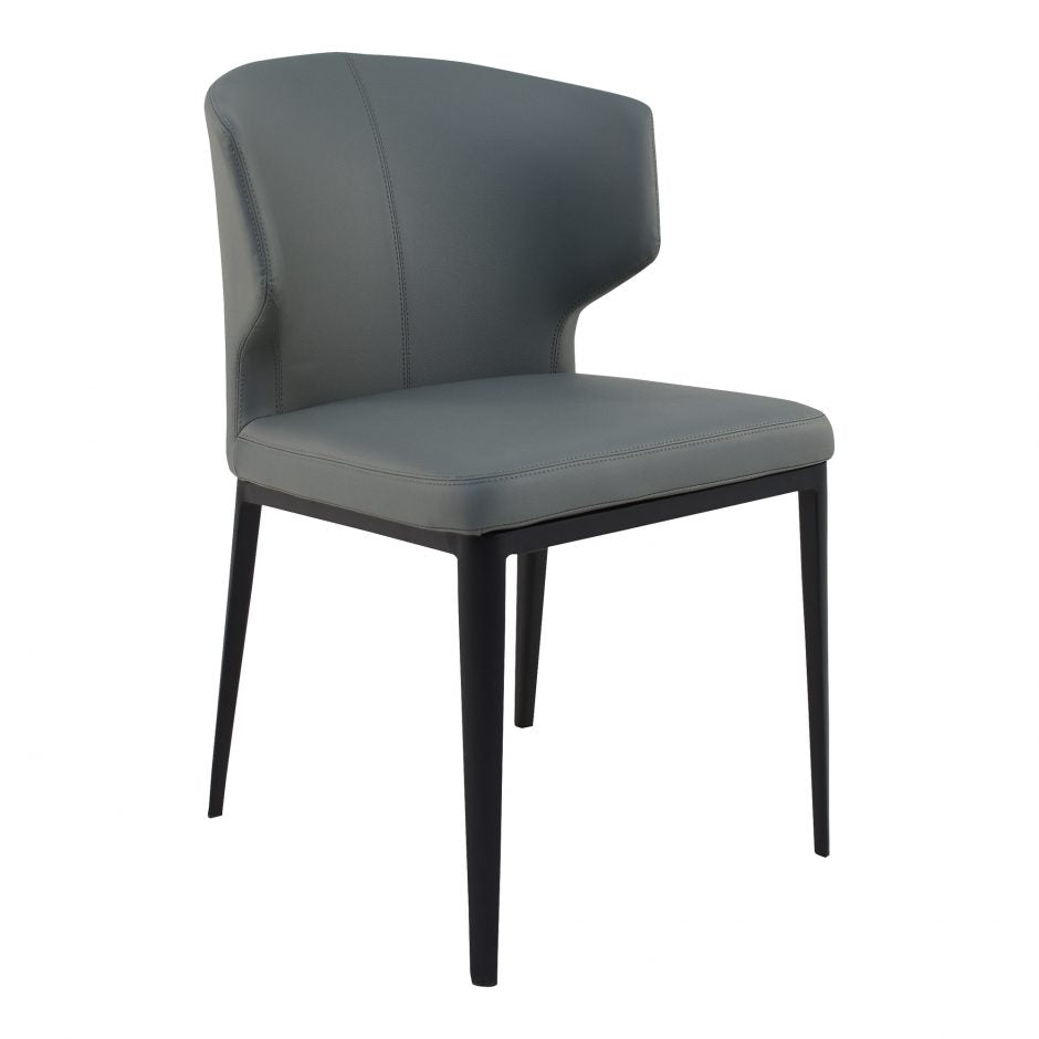 Pair of DELANEY SIDE CHAIRs GREY - Dining Chairs - - Greathouse