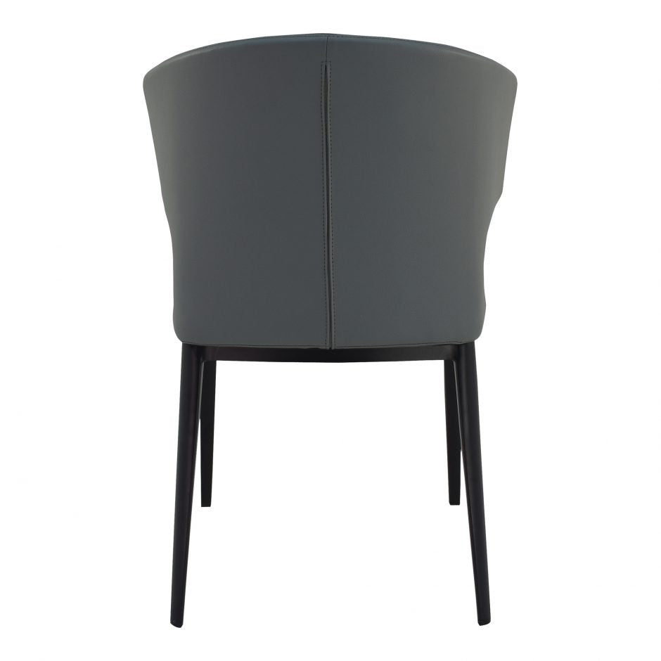 Pair of DELANEY SIDE CHAIRs GREY - Dining Chairs - - Greathouse