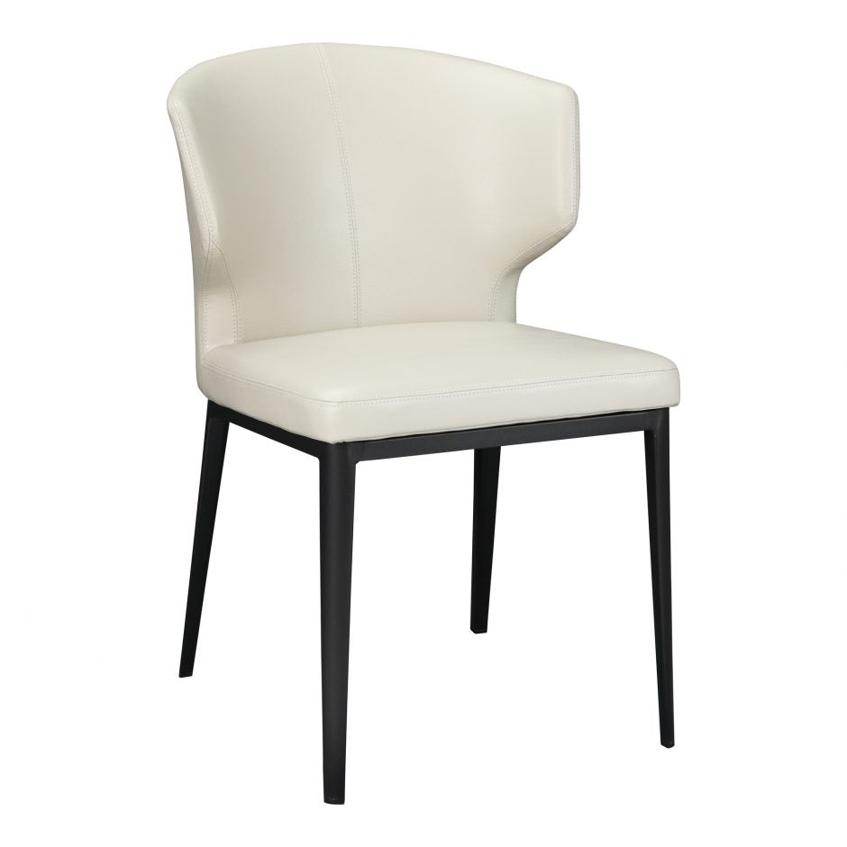 Pair of DELANEY SIDE CHAIRs BEIGE - Dining Chairs - - Greathouse