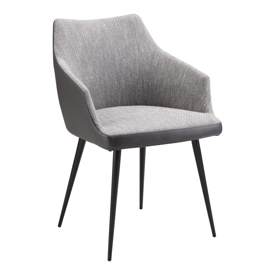 Pair of BECKETT DINING CHAIRs GREY - Dining Chairs - - Greathouse