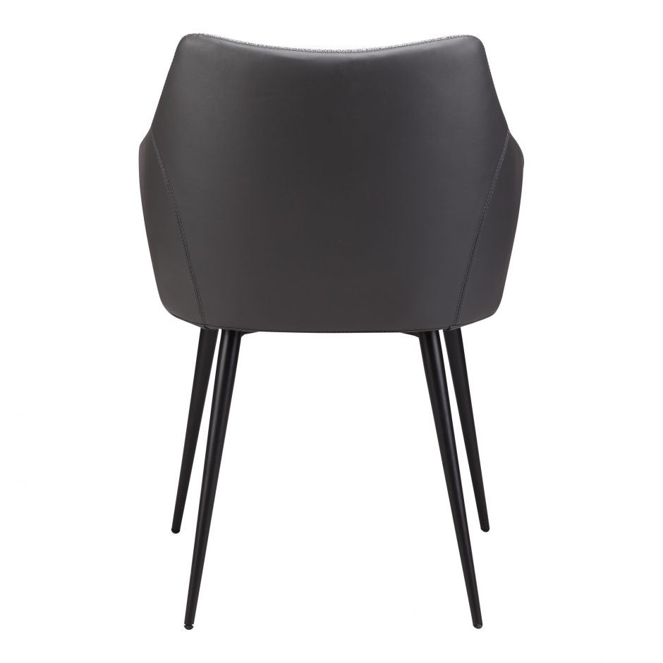 Pair of BECKETT DINING CHAIRs GREY - Dining Chairs - - Greathouse