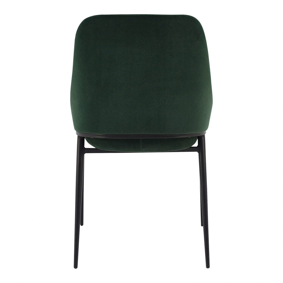Pair of  SEDONA DINING CHAIRs GREEN VELVET
