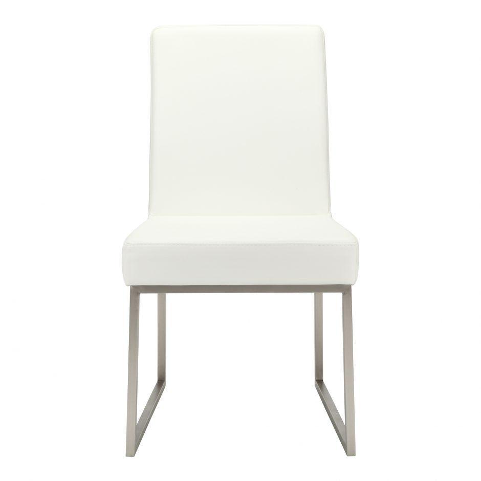 Pair of TYSON DINING CHAIRs WHITE - Dining Chairs - - Greathouse
