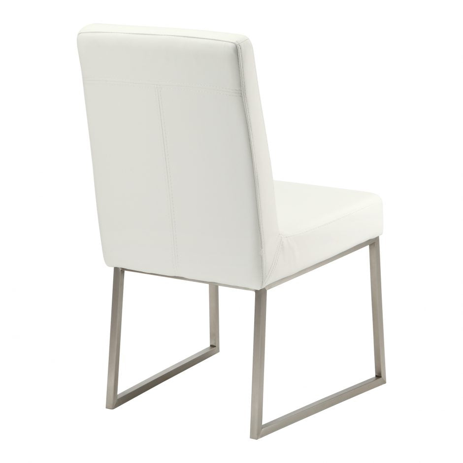 Pair of TYSON DINING CHAIRs WHITE