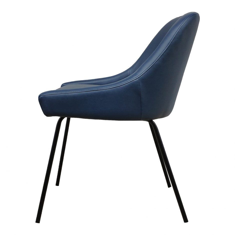 Pair of BLAZE DINING CHAIRs BLUE - Dining Chairs - - Greathouse