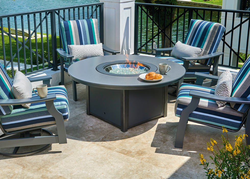 54" Round MGP Fire Table - Marine Grade Polymer - - Greathouse