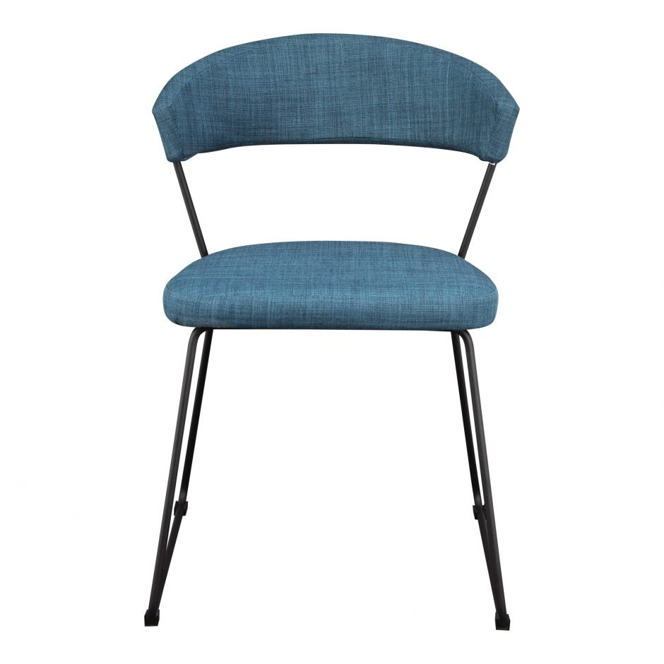Pair of ADRIA DINING CHAIRs BLUE - Dining Chairs - - Greathouse