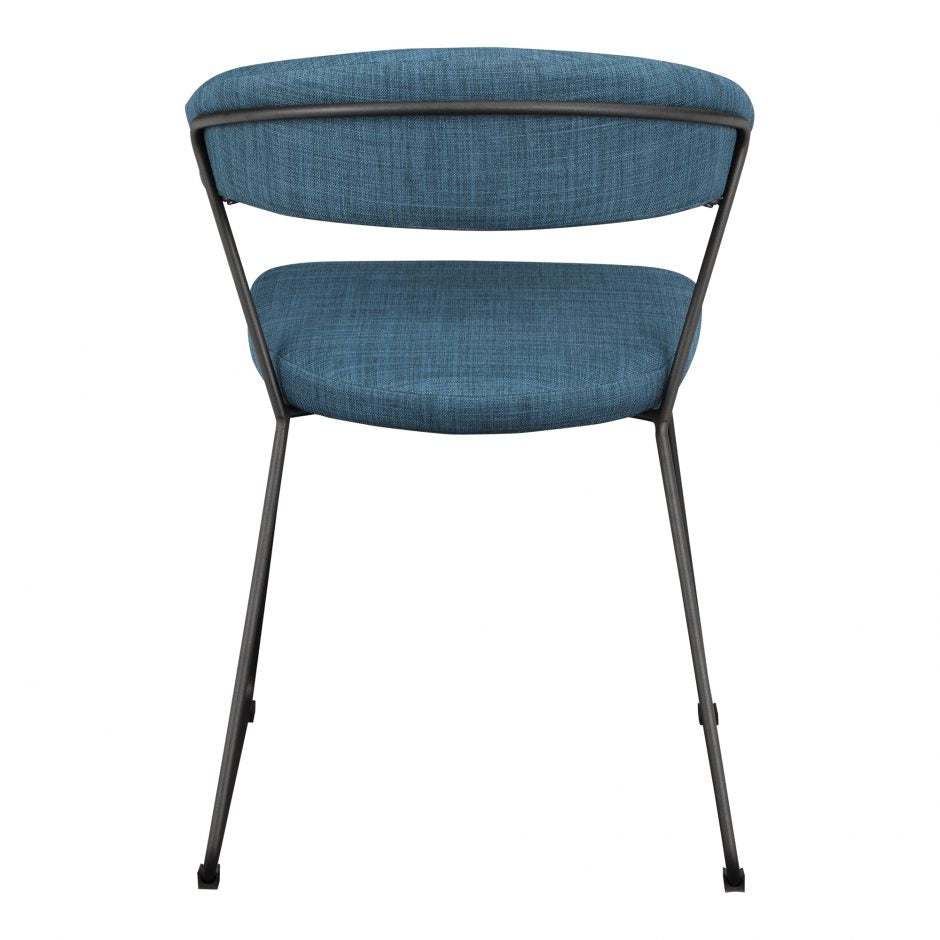 Pair of ADRIA DINING CHAIRs BLUE - Dining Chairs - - Greathouse
