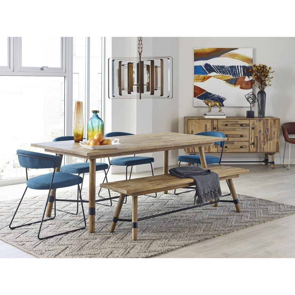 Pair of ADRIA DINING CHAIRs BLUE - Dining Chairs - - Greathouse